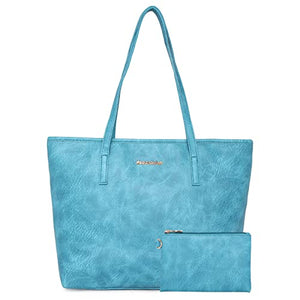 Montana West Large Leather Tote Bags for Women Top Handle Shoulder Bag Satchel Hobo Purses and Handbags (EDC Khaki)
