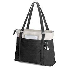 Load image into Gallery viewer, Women&#39;s Work Bag with Laptop Compartment Zipper Pockets Teacher Totes Purse