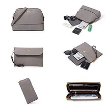 Load image into Gallery viewer, Women Fashion Handbags Tote Bag Shoulder Bag Top Handle Satchel Purse Set 4pcs (Beige)