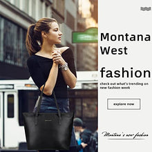 Load image into Gallery viewer, Montana West Large Leather Tote Bags for Women Top Handle Shoulder Bag Satchel Hobo Purses and Handbags (EDC Khaki)