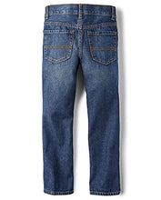 Load image into Gallery viewer, Boys Basic Straight Leg Jeans, Carbon Wash,