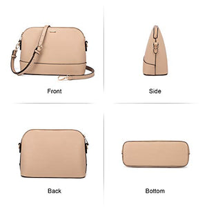 Handbags for Women Shoulder Bags Tote Satchel Hobo 3pcs Purse Set Pearlescent-Khaki