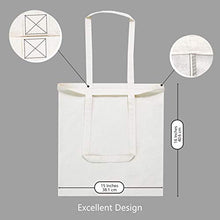 Load image into Gallery viewer, TOPDesign 5 | 12 | 24 | 48 | 192 Pack Economical Cotton Tote Bag, Lightweight Medium Reusable Grocery Shopping Cloth Bags, Suitable for DIY, Advertising, Promotion, Gift, Giveaway, Activity (5-Pack)
