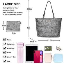 Load image into Gallery viewer, Montana West Large Leather Tote Bags for Women Top Handle Shoulder Bag Satchel Hobo Purses and Handbags (EDC Khaki)