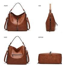 Load image into Gallery viewer, Women Fashion Handbags Tote Bag Shoulder Bag Top Handle Satchel Purse Set 4pcs (Beige)