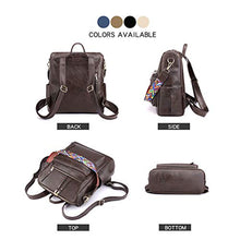 Load image into Gallery viewer, Women&#39;s Fashion Backpack Purses Multipurpose Design Convertible Satchel Handbags and Shoulder Bag PU Leather Travel bag