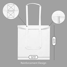 Load image into Gallery viewer, TOPDesign 5 | 12 | 24 | 48 | 192 Pack Economical Cotton Tote Bag, Lightweight Medium Reusable Grocery Shopping Cloth Bags, Suitable for DIY, Advertising, Promotion, Gift, Giveaway, Activity (5-Pack)