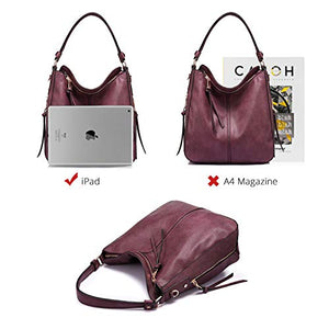 Handbags for Women Large Designer Ladies Hobo bag Bucket Purse Faux Leather
