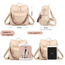 Load image into Gallery viewer, Women&#39;s Fashion Backpack Purses Multipurpose Design Convertible Satchel Handbags and Shoulder Bag PU Leather Travel bag