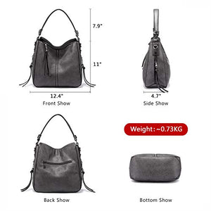 Handbags for Women Large Designer Ladies Hobo bag Bucket Purse Faux Leather