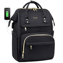 Load image into Gallery viewer, Laptop Backpack Women Teacher Backpack Nurse Bags, 15.6 Inch Womens Work Backpack Purse Waterproof Anti-theft Travel Back Pack with USB Charging Port (Grey)