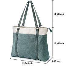 Load image into Gallery viewer, Women&#39;s Work Bag with Laptop Compartment Zipper Pockets Teacher Totes Purse