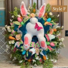 Load image into Gallery viewer, Easter bunny wreath