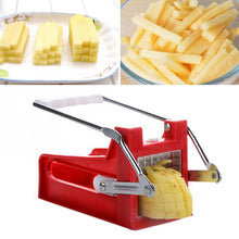Load image into Gallery viewer, kitchen gadgets 2 Blades Potato Cutter Chopper Stainless French Fries Slicer for kitchen cortador de vegetales Home Kitchen Tool