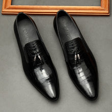 Load image into Gallery viewer, Formal Men Business Dress Pointed Toe Shoes Genuine Leather Mens