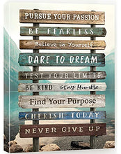 Load image into Gallery viewer, Inspirational Wall Art for Office Motivational Canvas Prints Framed Motivational Wall Art for Bedroom Bathroom Living room Farmhouse Style Positive Quotes Wall Decor for Office 12x16 in