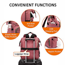 Load image into Gallery viewer, Laptop Backpack Women Teacher Backpack Nurse Bags, 15.6 Inch Womens Work Backpack Purse Waterproof Anti-theft Travel Back Pack with USB Charging Port (Grey)