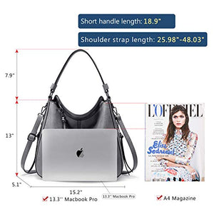 Handbags for Women Large Designer Ladies Hobo bag Bucket Purse Faux Leather