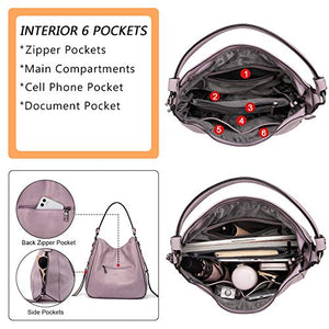 Handbags for Women Large Designer Ladies Hobo bag Bucket Purse Faux Leather