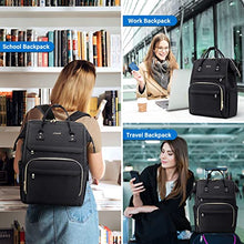 Load image into Gallery viewer, Laptop Backpack Women Teacher Backpack Nurse Bags, 15.6 Inch Womens Work Backpack Purse Waterproof Anti-theft Travel Back Pack with USB Charging Port (Grey)