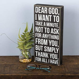 Primitives by Kathy Classic Box Sign, 8 x 12-Inches, Serenity Prayer