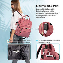Load image into Gallery viewer, Laptop Backpack Women Teacher Backpack Nurse Bags, 15.6 Inch Womens Work Backpack Purse Waterproof Anti-theft Travel Back Pack with USB Charging Port (Grey)