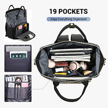 Load image into Gallery viewer, Laptop Backpack Women Teacher Backpack Nurse Bags, 15.6 Inch Womens Work Backpack Purse Waterproof Anti-theft Travel Back Pack with USB Charging Port (Grey)