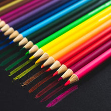 Load image into Gallery viewer, Art 101 Doodle and Color 142 Pc Art Set in a Wood Carrying Case, Includes 24 Premium Colored Pencils, A variety of coloring and painting mediums: crayons, oil pastels, watercolors; Portable Art Studio