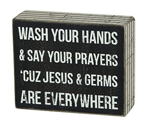 Primitives by Kathy Classic Box Sign, 8 x 12-Inches, Serenity Prayer