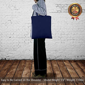 TOPDesign 5 | 12 | 24 | 48 | 192 Pack Economical Cotton Tote Bag, Lightweight Medium Reusable Grocery Shopping Cloth Bags, Suitable for DIY, Advertising, Promotion, Gift, Giveaway, Activity (5-Pack)