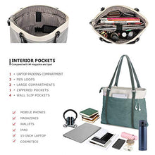 Load image into Gallery viewer, Women&#39;s Work Bag with Laptop Compartment Zipper Pockets Teacher Totes Purse