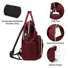 Load image into Gallery viewer, Laptop Backpack Women Teacher Backpack Nurse Bags, 15.6 Inch Womens Work Backpack Purse Waterproof Anti-theft Travel Back Pack with USB Charging Port (Grey)