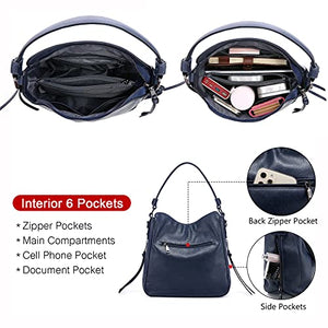 Handbags for Women Large Designer Ladies Hobo bag Bucket Purse Faux Leather