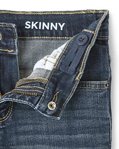 Boys Stretch Skinny Jeans, Black Wash, 10 slim
