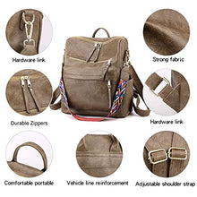 Load image into Gallery viewer, Women&#39;s Fashion Backpack Purses Multipurpose Design Convertible Satchel Handbags and Shoulder Bag PU Leather Travel bag
