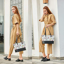 Load image into Gallery viewer, Women Fashion Handbags Tote Bag Shoulder Bag Top Handle Satchel Purse Set 4pcs (Beige)