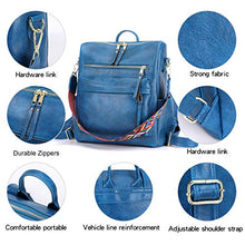 Load image into Gallery viewer, Women&#39;s Fashion Backpack Purses Multipurpose Design Convertible Satchel Handbags and Shoulder Bag PU Leather Travel bag