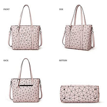 Load image into Gallery viewer, Women Fashion Handbags Tote Bag Shoulder Bag Top Handle Satchel Purse Set 4pcs (Beige)