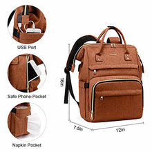 Load image into Gallery viewer, Laptop Backpack Women Teacher Backpack Nurse Bags, 15.6 Inch Womens Work Backpack Purse Waterproof Anti-theft Travel Back Pack with USB Charging Port (Grey)