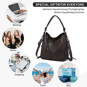 Handbags for Women Large Designer Ladies Hobo bag Bucket Purse Faux Leather