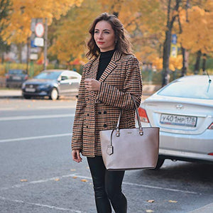 Handbags for Women Shoulder Bags Tote Satchel Hobo 3pcs Purse Set Pearlescent-Khaki
