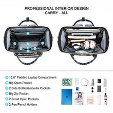 Load image into Gallery viewer, Laptop Backpack Women Teacher Backpack Nurse Bags, 15.6 Inch Womens Work Backpack Purse Waterproof Anti-theft Travel Back Pack with USB Charging Port (Grey)