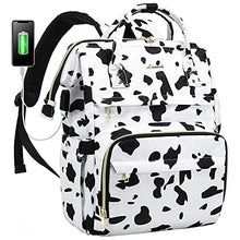 Load image into Gallery viewer, Laptop Backpack Women Teacher Backpack Nurse Bags, 15.6 Inch Womens Work Backpack Purse Waterproof Anti-theft Travel Back Pack with USB Charging Port (Grey)