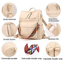 Load image into Gallery viewer, Women&#39;s Fashion Backpack Purses Multipurpose Design Convertible Satchel Handbags and Shoulder Bag PU Leather Travel bag