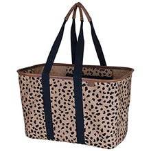 Load image into Gallery viewer, CleverMade 30L SnapBasket LUXE - Reusable Collapsible Durable Grocery Shopping Bag - Heavy Duty Large Structured Tote, Heather Grey