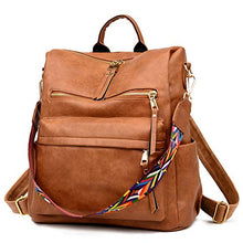 Load image into Gallery viewer, Women&#39;s Fashion Backpack Purses Multipurpose Design Convertible Satchel Handbags and Shoulder Bag PU Leather Travel bag