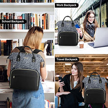 Load image into Gallery viewer, Laptop Backpack Women Teacher Backpack Nurse Bags, 15.6 Inch Womens Work Backpack Purse Waterproof Anti-theft Travel Back Pack with USB Charging Port (Grey)