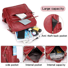Load image into Gallery viewer, Women&#39;s Fashion Backpack Purses Multipurpose Design Convertible Satchel Handbags and Shoulder Bag PU Leather Travel bag