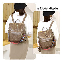 Load image into Gallery viewer, Women&#39;s Fashion Backpack Purses Multipurpose Design Convertible Satchel Handbags and Shoulder Bag PU Leather Travel bag