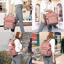 Load image into Gallery viewer, Laptop Backpack Women Teacher Backpack Nurse Bags, 15.6 Inch Womens Work Backpack Purse Waterproof Anti-theft Travel Back Pack with USB Charging Port (Grey)